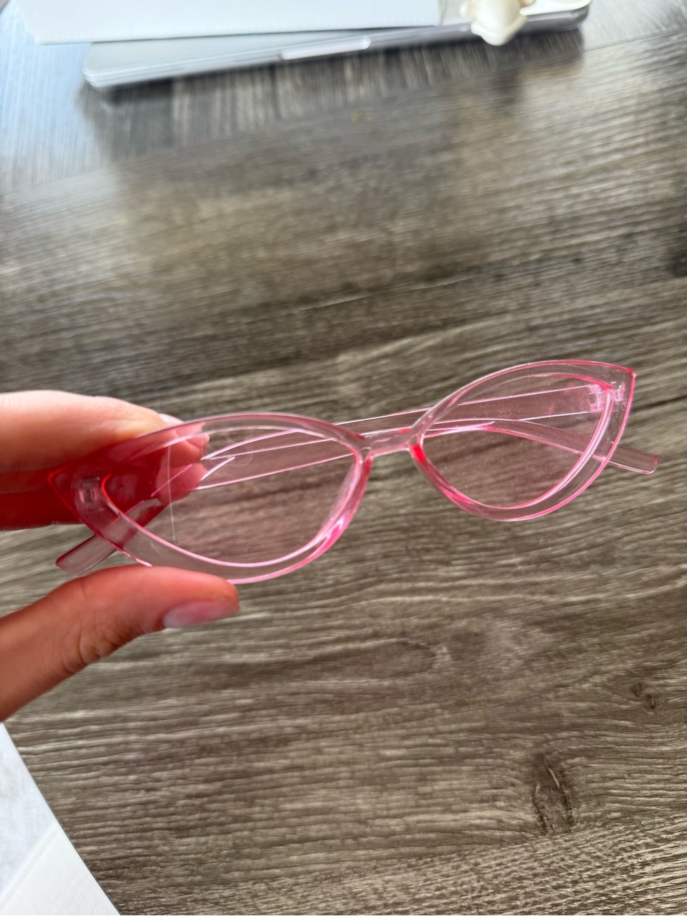 Pink Cat Eye Sunglasses - Picture 2 of 3